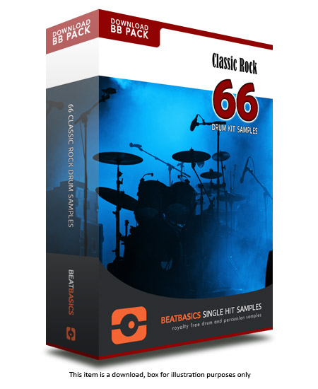 Classic Rock Drum Samples v1 - Single hit drum samples