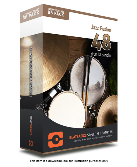 Jazz Fusion Drum Samples v1 - Single hit drum samples